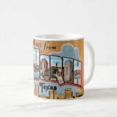 Retro Fort Worth Kaffeetasse (VorderseiteRechts)