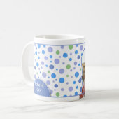 Retro Foto-blaue Tasse für Kinder (Vorderseite Links)