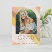 Retro Foto Class of 2023 High School Abschluss (Stehend Vorderseite)