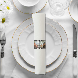 Retro Foto Collage Film Streifen Serviettenband