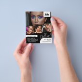 Retro Foto Collage Logo QR Makeup Werbung Flyer (Gruppe)