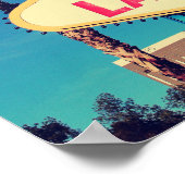 Retro-Foto-Effekt der 1980er Jahre Fabulous Las Ve Poster (Ecke)