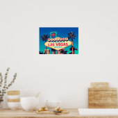 Retro-Foto-Effekt der 1980er Jahre Fabulous Las Ve Poster (Küche)