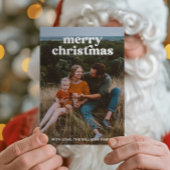 Retro Foto Frohe Weihnachtskarte Feiertagskarte