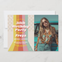Retro Foto Geburtstag 60er 70er 80er Vintag Party