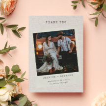 Retro Foto Imitate Leinen Custom Wedding