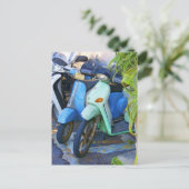 Retro Foto italienische hergestellte Piaggio Postkarte (Stehend Vorderseite)