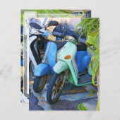 Retro Foto italienische hergestellte Piaggio Postkarte (Vorne/Hinten)