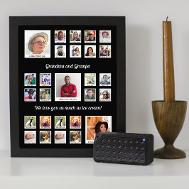 Retro-Foto-Montage für Großeltern Fotodruck