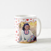 Retro Foto-rote Tasse für Kinder (VorderseiteRechts)