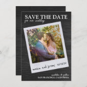 Retro-Foto Save The Date (Vorne/Hinten)