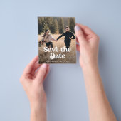 Retro-Foto Save the Date Flyer (Gruppe)