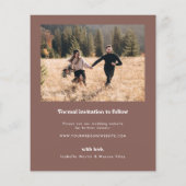 Retro-Foto Save the Date Flyer (Hinten)