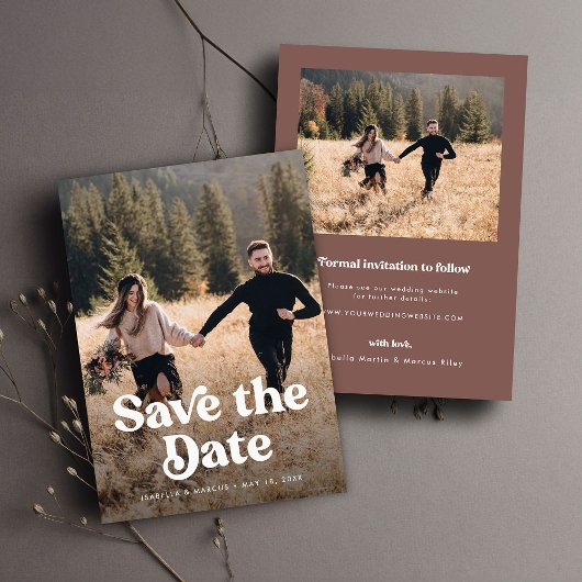 Retro-Foto Save-the-Date Save The Date