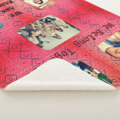 Retro Foto Soft Red Diamond Sherpadecke (3/4)