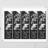 Retro Foto Stand 2x7" Save the Date Hochzeitstreic (Vorderseite)