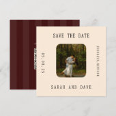 Retro-Foto Termin vormerken Save The Date (Vorne/Hinten)