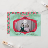 Retro Foto Weihnachtskarte 12x18 Karte (Vorderseite/Rückseite Beispiel)