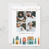 Retro Foto Weihnachtskarte Feiertagskarte (Rückseite)