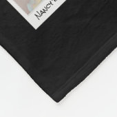 Retro-FotoCollage der Familie groß Fleecedecke (Ecke)