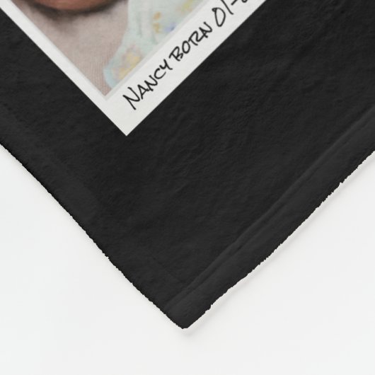 Retro-FotoCollage Fleecedecke (Ecke)