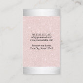 Retro Fotograf Kamera Blush Pink Fotografie Visitenkarte (Rückseite)