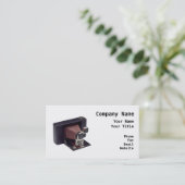 Retro Fotograf Visitenkarte (Stehend Vorderseite)