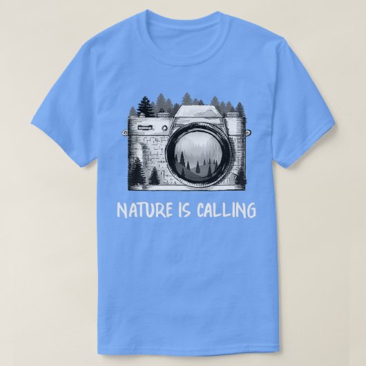 Retro Fotografie in der Natur ruft T-Shirt (Design vorne)