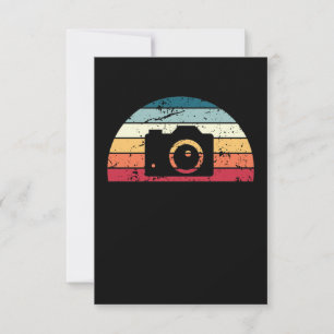 Retro-Fotografie Sonnenuntergang Vintage-Fotograf  Dankeskarte