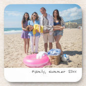 Retro-Fotografien mit handgeschriebenem Schriftart Getränkeuntersetzer (Vorderseite)