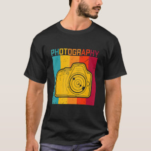 Retro Fotografy Camera Mirror Reflex Lens Fotograf T-Shirt
