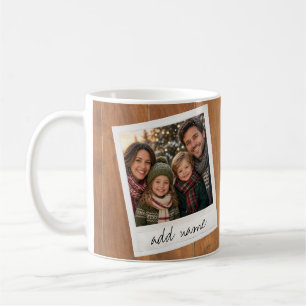 Retro-Fotorahmen - Quadratisches Instagram Rustika Kaffeetasse