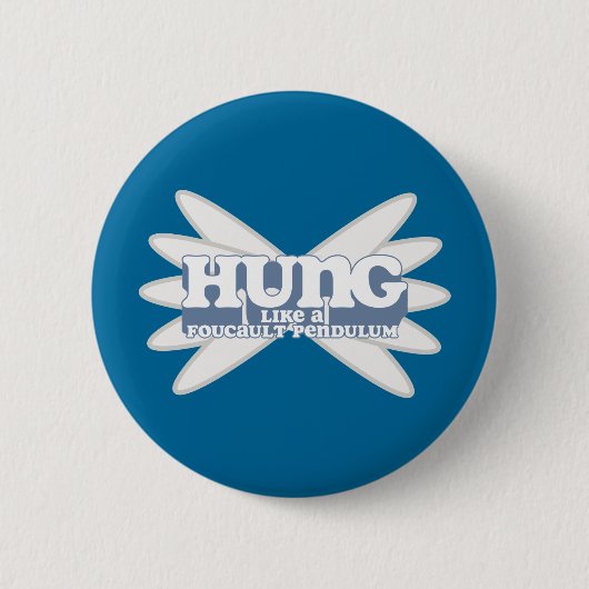 Retro Foucault Pendel-Knopf Button (Vorderseite)