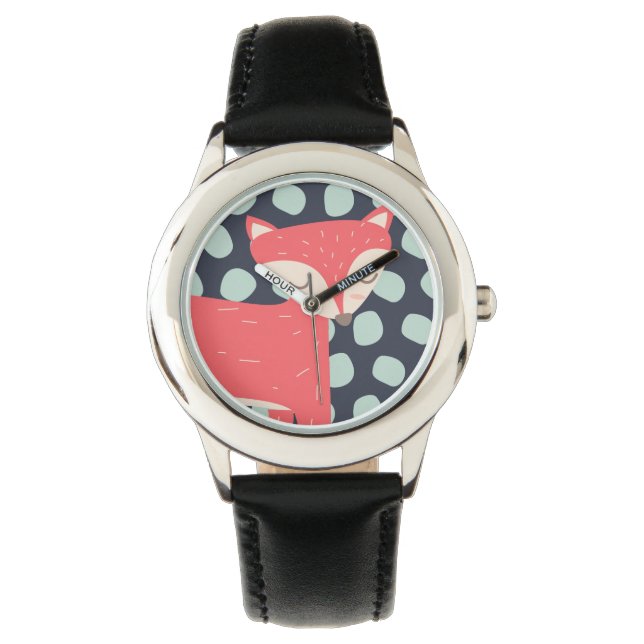 Retro Fox Armbanduhr (Vorderseite)