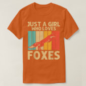 Retro Fox Design für Mädchen Kinder Frauen Wild Fo T-Shirt (Design vorne)