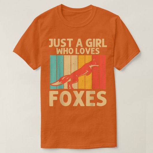 Retro Fox Design für Mädchen Kinder Frauen Wild Fo T-Shirt (Design vorne)