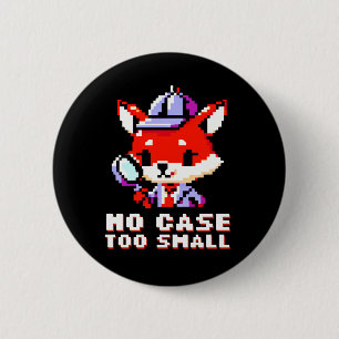 Retro Fox Detection: 8-Bit Whimsy Button