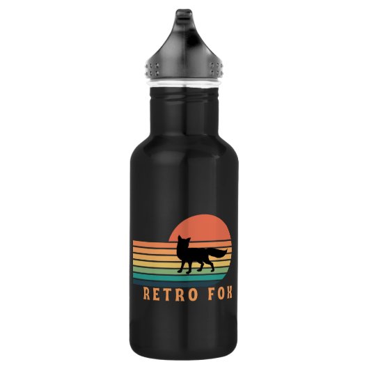 Retro Fox Edelstahlflasche (Rechts)