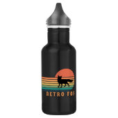 Retro Fox Edelstahlflasche (Links)