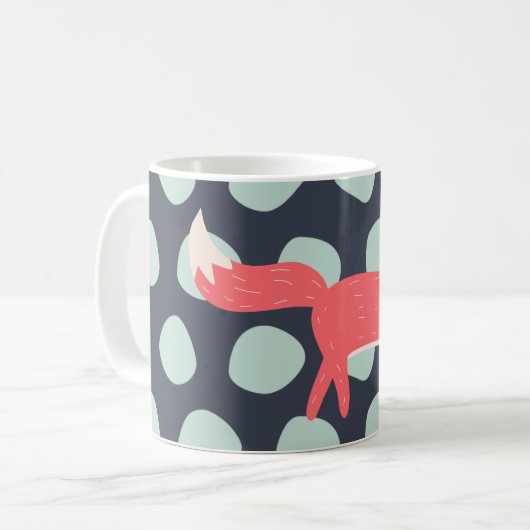 Retro Fox Kaffeetasse (Vorderseite Links)