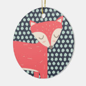 Retro Fox Keramikornament (Links)