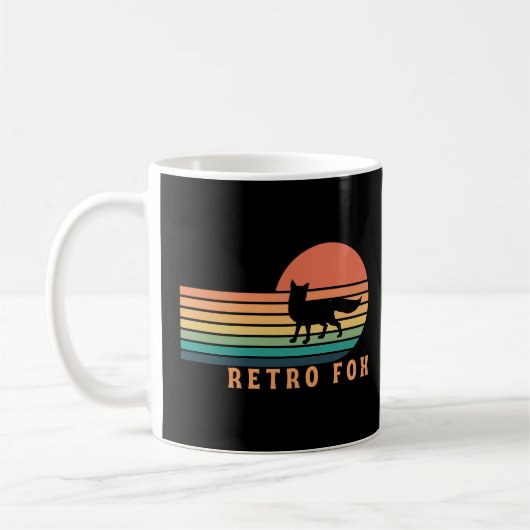Retro Fox Kleinkind T - Shirts Kaffeetasse (Links)