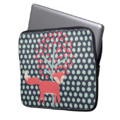 Retro Fox Laptopschutzhülle (Vorderseite Links)