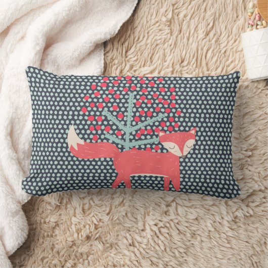 Retro Fox Lendenkissen (Decke)