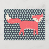 Retro Fox Postkarte (Vorderseite)