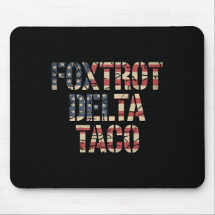 Retro Fox Red Delta Taco Lustig Trump Widerstehen Mousepad