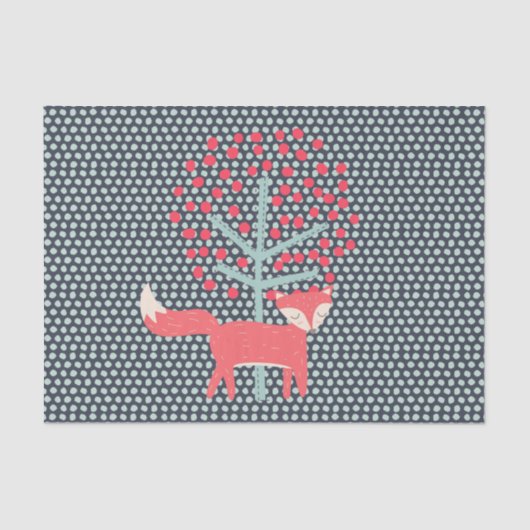 Retro Fox Seidenpapier (Vorderseite)