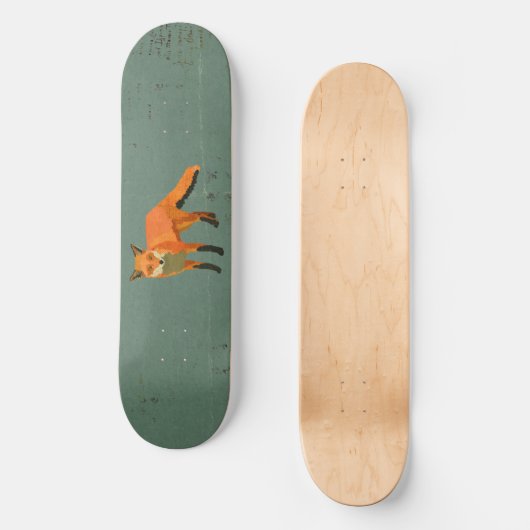 Retro Fox Skateboard (Vorderseite)