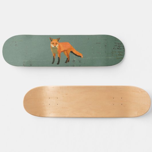 Retro Fox Skateboard (Horizontal)