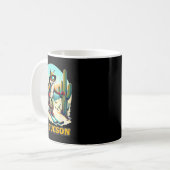 Retro Fox Ski in Tucson Wüste Abenteuer Ski Ar Kaffeetasse (Vorderseite Links)